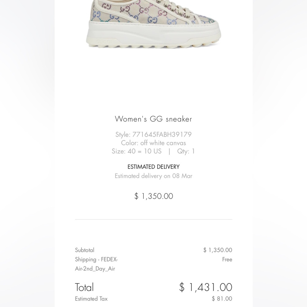 Gucci womens GG sneakers - Picture 15 of 17
